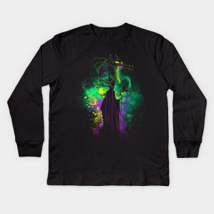 Maleficent Art Kids Long Sleeve T-Shirt